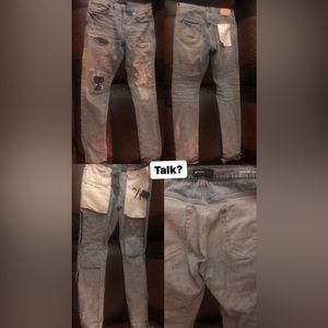 Purple jeans
